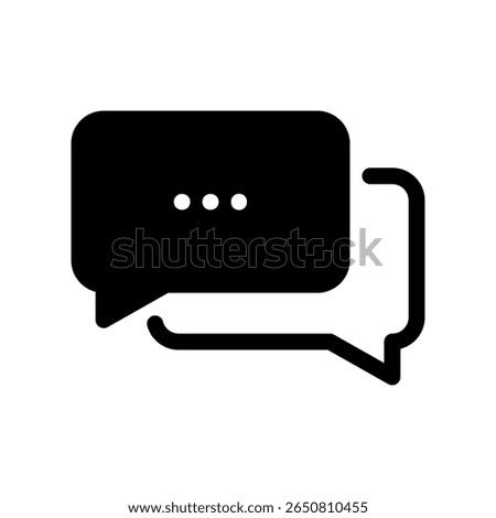 Conversation or Discussion Symbol Representing Communication