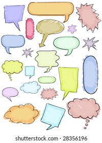 Conversation Doodles - Vector