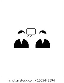 icono plano de conversación,icono de diseño de mejor ilustración vectorial.