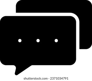 vector de ilustración de icono de glifo de conversación