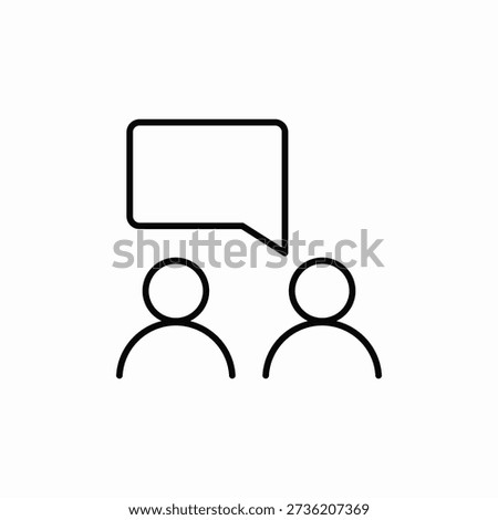 conversation group icon sign vector
