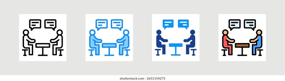 Conversation Icon Collection Set Multiple Style