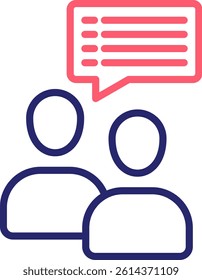 Conversation Icon Color Vector Illustration