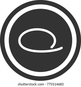 Conversation icon ,dark circle sign design
