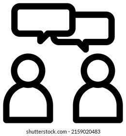 diseño de iconos de conversación, ilustración vectorial, mejor utilizado para presentaciones