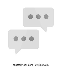 Conversation Icon. Dialogue. two speech bubble icons. Vector.