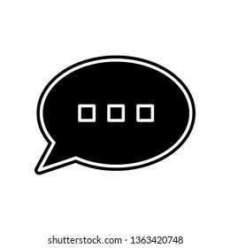 conversation icon. Element of Media, Press for mobile concept and web apps icon. Glyph, flat icon for website design and development, app development