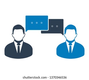 Conversation icon. Flat style vector EPS.