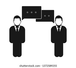 Conversation icon. Flat style vector EPS.