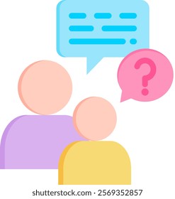 Conversation Icon Flat Vector Illustration