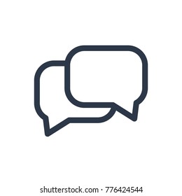 Conversation icon. Isolated chatting and conversation icon line style. Premium quality vector symbol drawing concept for your logo web mobile app UI design.