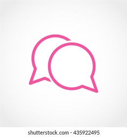 Conversation Icon Isolated on White Background
