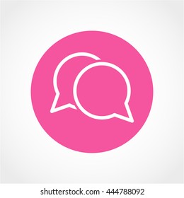 Conversation Icon Isolated on White Background