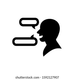 conversation icon isolated sign symbol vector illustration - high quality black style vector icons
