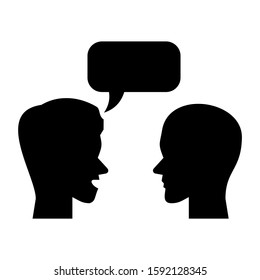 conversation icon isolated sign symbol vector illustration - high quality black style vector icons
