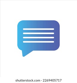 Konversationssymbol mit isoliertem Vektorgrafik und transparentem Hintergrund