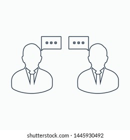 Conversation icon. Line style vector EPS.