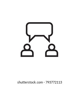 conversation icon , logo, app and UI design	
