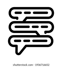 conversation icon or logo isolated sign symbol vector illustration - high quality black style vector icons
