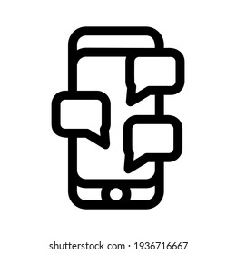 conversation icon or logo isolated sign symbol vector illustration - high quality black style vector icons
