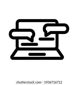 conversation icon or logo isolated sign symbol vector illustration - high quality black style vector icons
