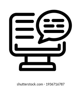 conversation icon or logo isolated sign symbol vector illustration - high quality black style vector icons
