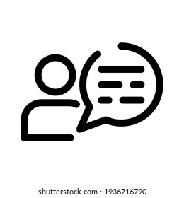 conversation icon or logo isolated sign symbol vector illustration - high quality black style vector icons
