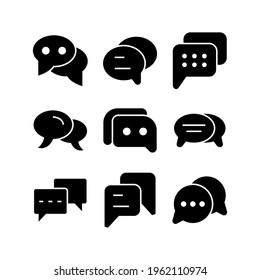 conversation icon or logo isolated sign symbol vector illustration - Collection of high quality black style vector icons
