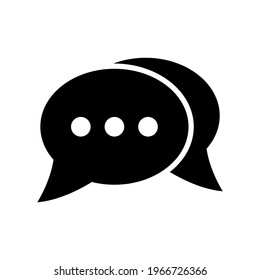 conversation icon or logo isolated sign symbol vector illustration - high quality black style vector icons
