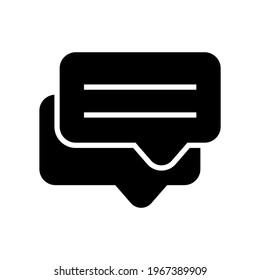 conversation icon or logo isolated sign symbol vector illustration - high quality black style vector icons
