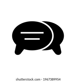 conversation icon or logo isolated sign symbol vector illustration - high quality black style vector icons
