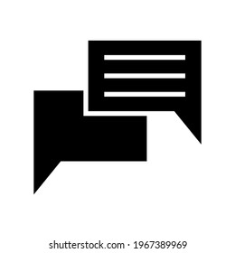 conversation icon or logo isolated sign symbol vector illustration - high quality black style vector icons
