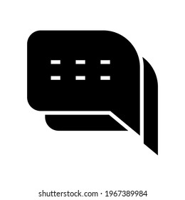 conversation icon or logo isolated sign symbol vector illustration - high quality black style vector icons
