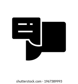 conversation icon or logo isolated sign symbol vector illustration - high quality black style vector icons
