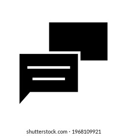 conversation icon or logo isolated sign symbol vector illustration - high quality black style vector icons
