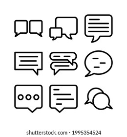 conversation icon or logo isolated sign symbol vector illustration - Collection of high quality black style vector icons
