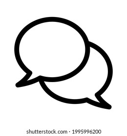 conversation icon or logo isolated sign symbol vector illustration - high quality black style vector icons
