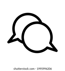 conversation icon or logo isolated sign symbol vector illustration - high quality black style vector icons

