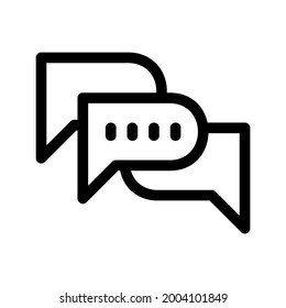 conversation icon or logo isolated sign symbol vector illustration - high quality black style vector icons
