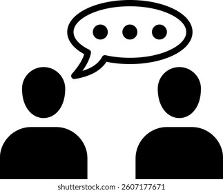 Conversation Icon Mixed Vector Illustration
