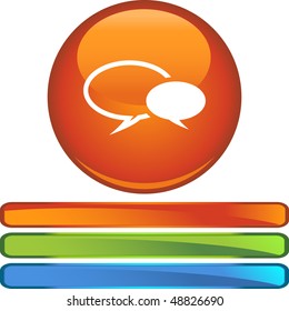 Juego de iconos de conversación