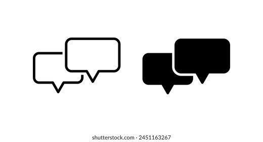 Conversation icon set. for mobile concept and web design. vector illustration