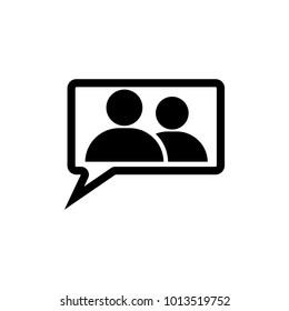 Conversation icon, sign design