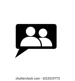 Conversation icon, sign design