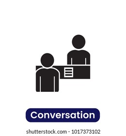 Conversation icon. Simple vector illustration