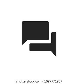 Conversation icon. Speech bubble symbol modern, simple, vector, icon for website design, mobile app, ui. Vector Illustration