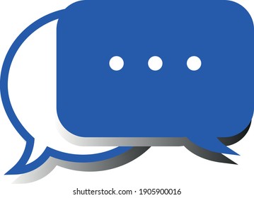 Conversation Icon. Speech bubble icon vector