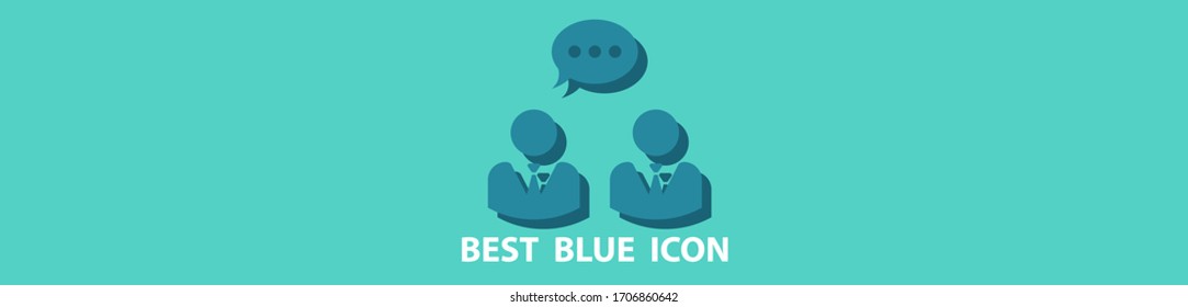 Conversation icon stock vector illustration flat design.