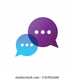 Conversation Icon Template, bubble chat icon