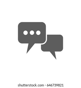 Conversation icon in trendy flat style isolated on white background. Symbol for your web site design, logo, app, UI. Vector illustration, EPS